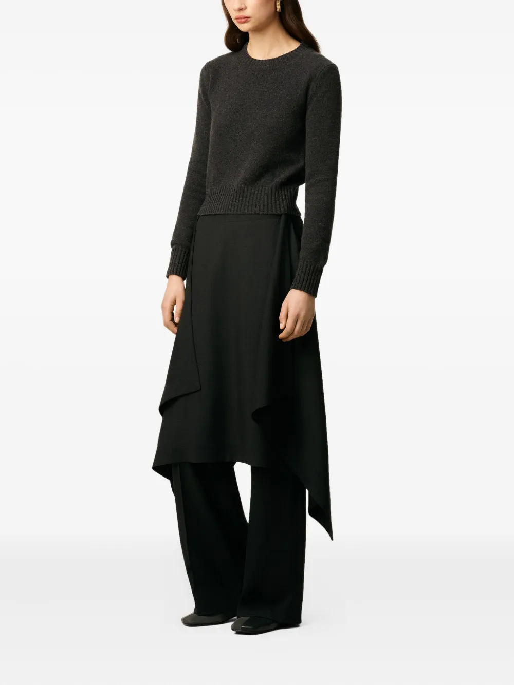 AMI Paris Gelaagde broek Zwart