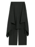 AMI Paris layered wool trousers - Black