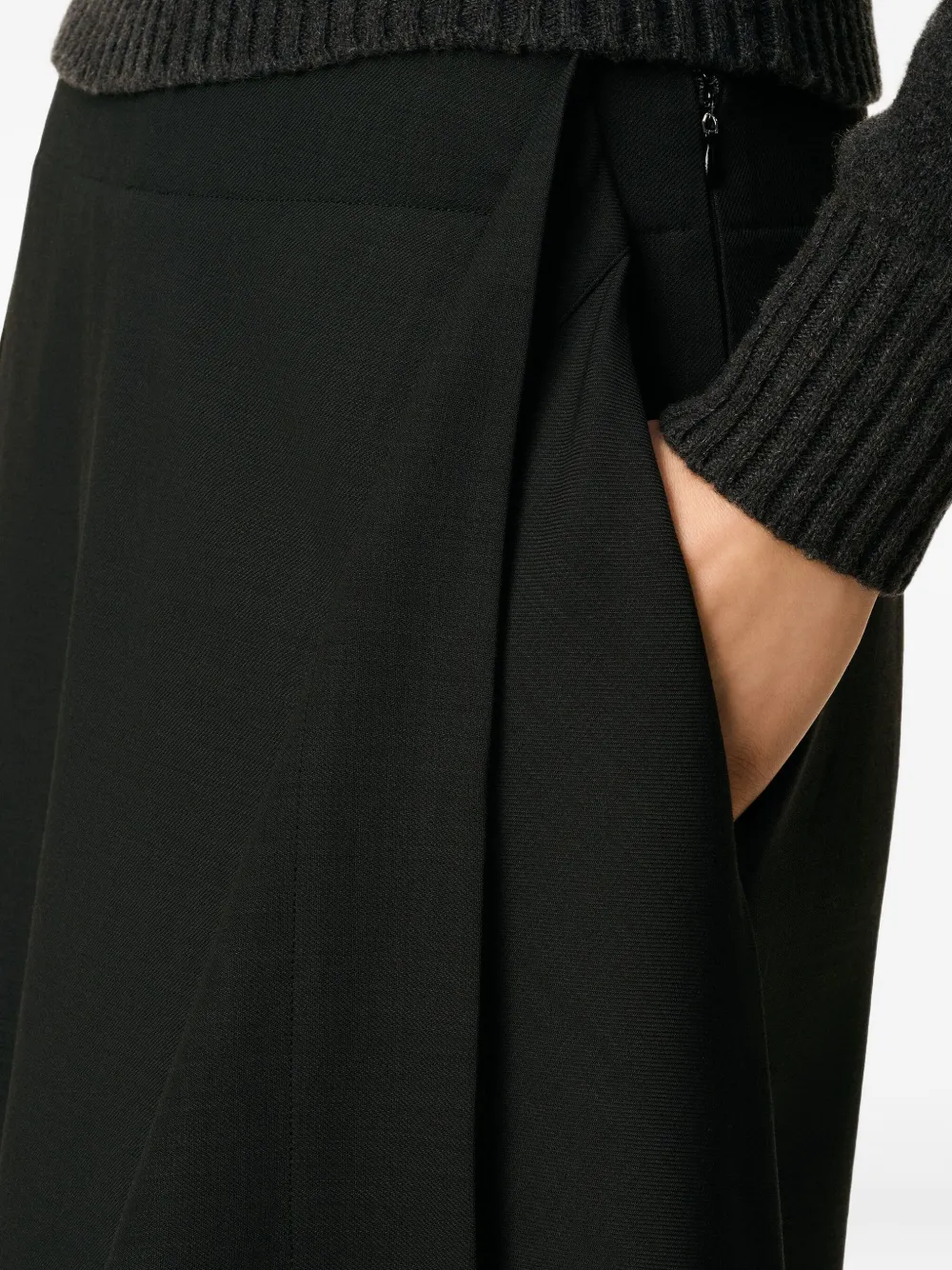 AMI Paris Gelaagde broek Zwart