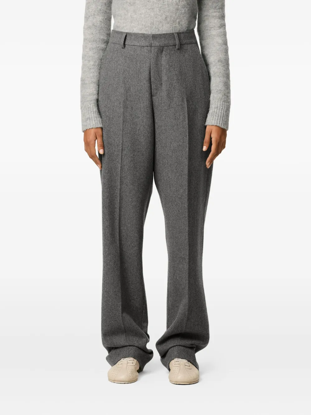 AMI Paris Wollen pantalon Grijs