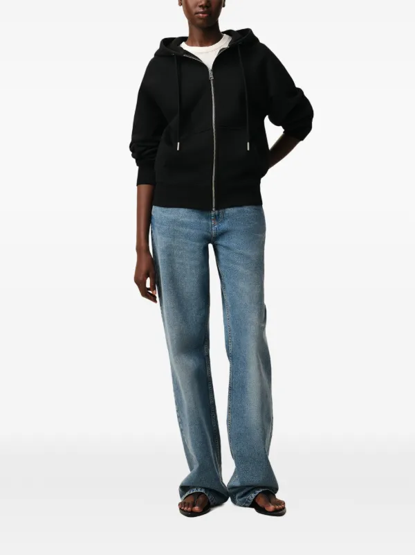 AMI Paris Ami De Coeur ジップアップ パーカー | ブラック | FARFETCH JP