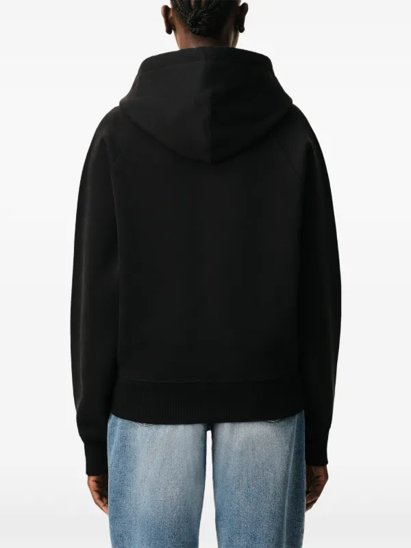 AMI Paris Ami De Coeur ジップアップ パーカー | ブラック | FARFETCH JP