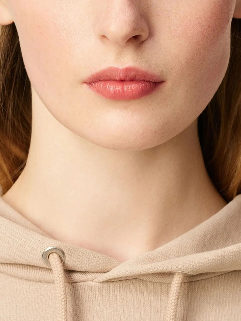 AMI Paris Ami De Coeur wollen muts Beige