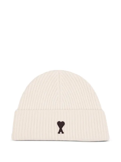 AMI Paris Ami De Coeur wool beanie