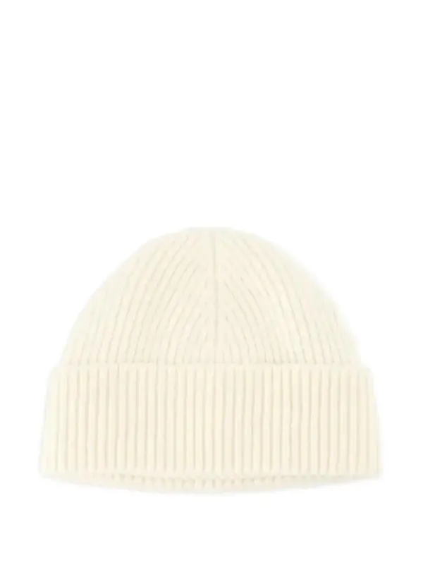 AMI Paris Ami De Coeur Wool Beanie | Neutrals | FARFETCH