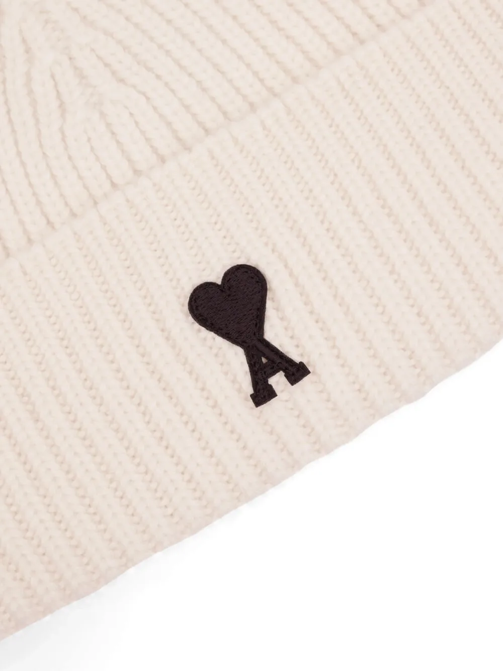 AMI Paris Ami De Coeur ウールビーニー | ニュートラル | FARFETCH JP