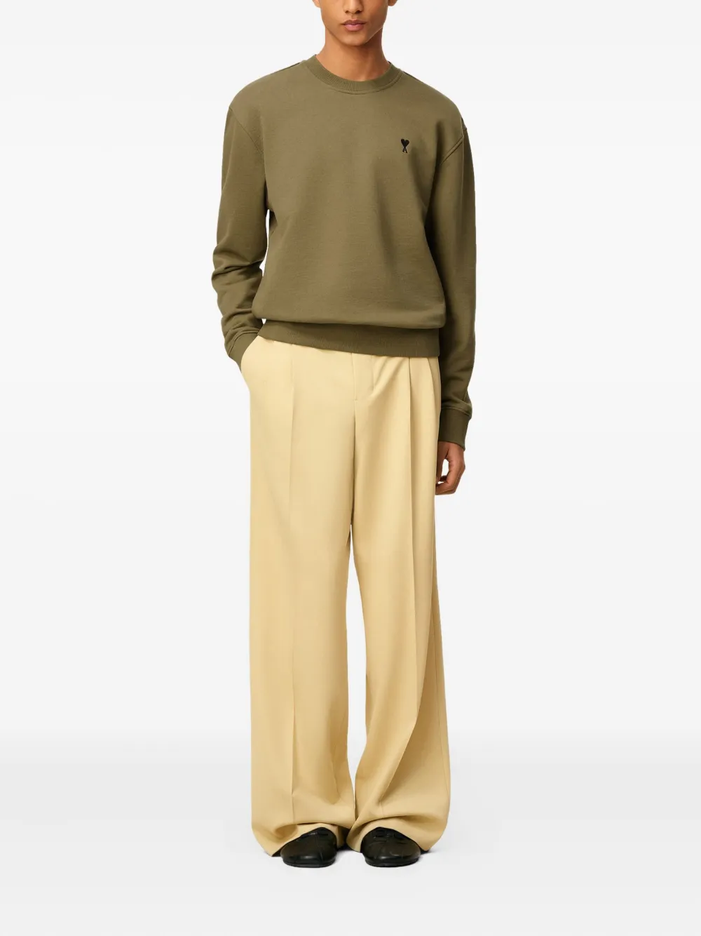 AMI Paris Ami-De-Coeur sweatshirt Groen