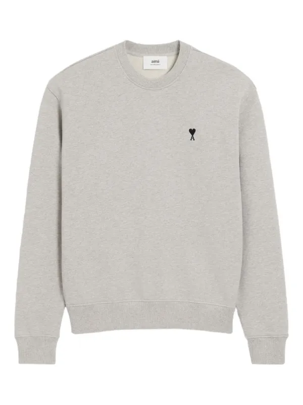 ★【AMI PARIS】★de Coeur Patch Sweatshir.t Heather Grey★ 30651150_59860972_600.jpg