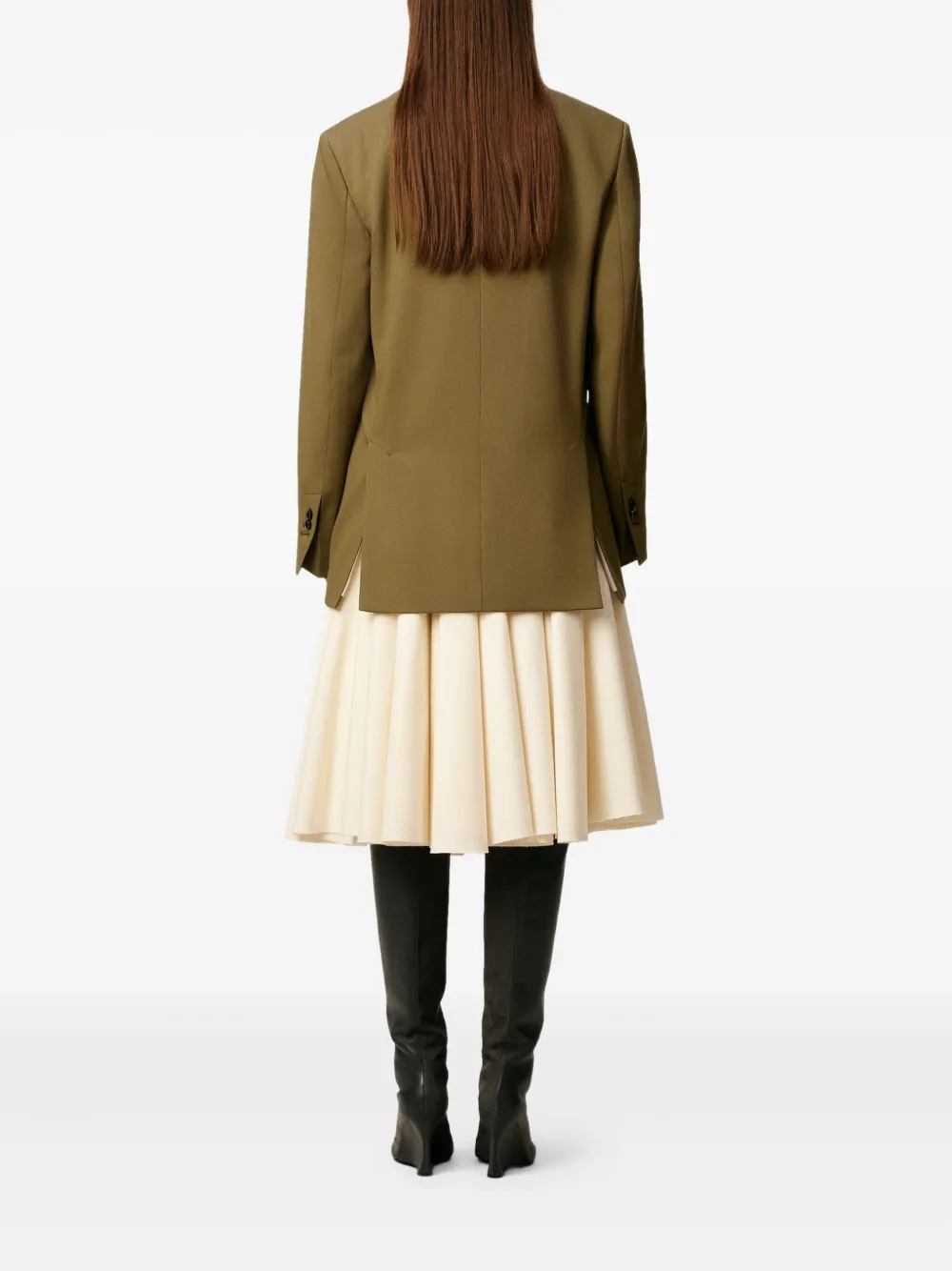 AMI Paris Blazer met enkele rij knopen Groen