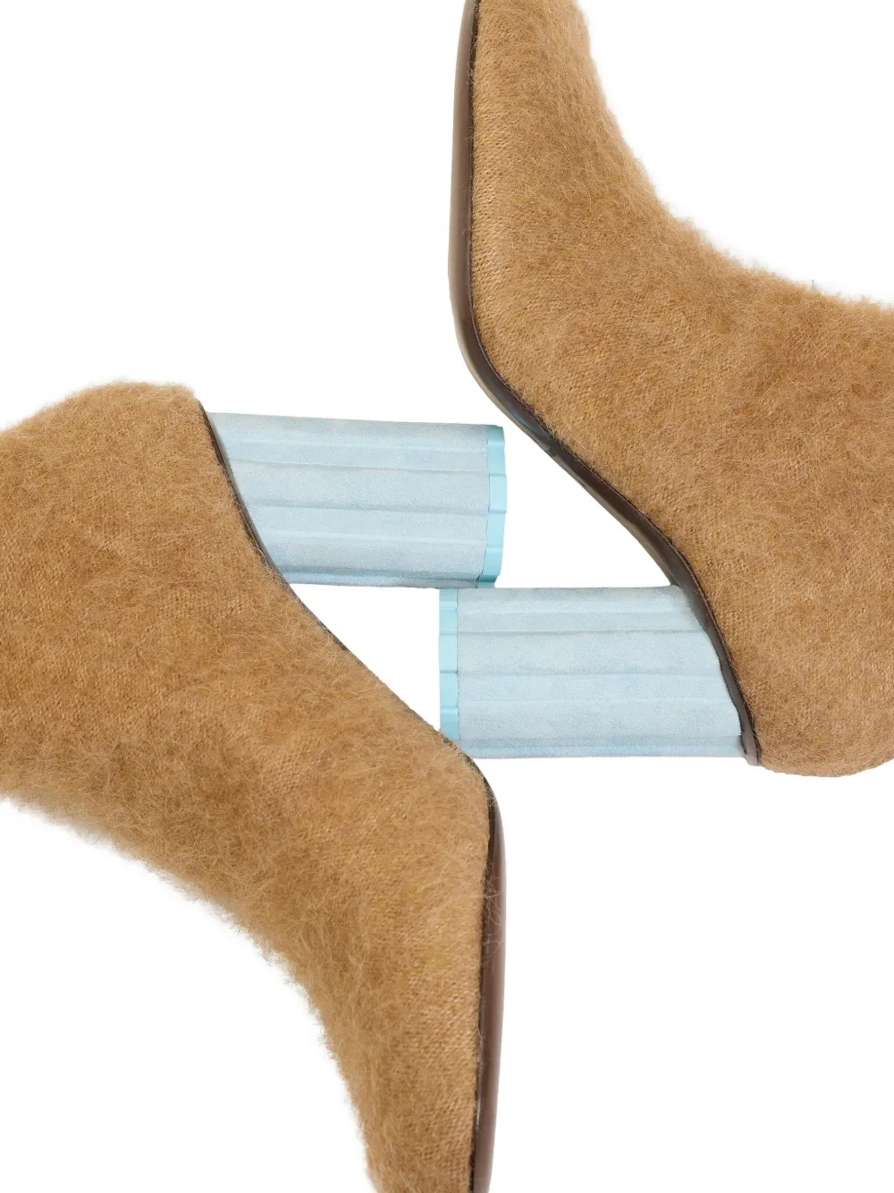 AMI Paris Piano enkellaarzen Bruin