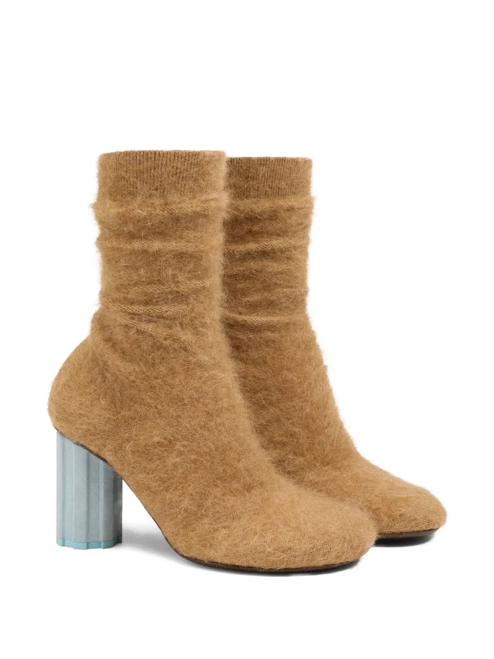 AMI Paris Piano enkellaarzen Bruin