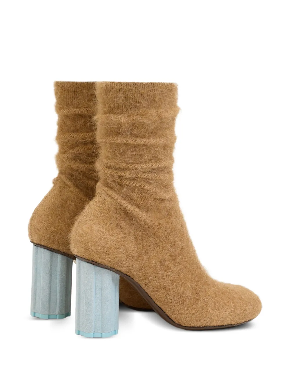 AMI Paris Piano enkellaarzen Bruin