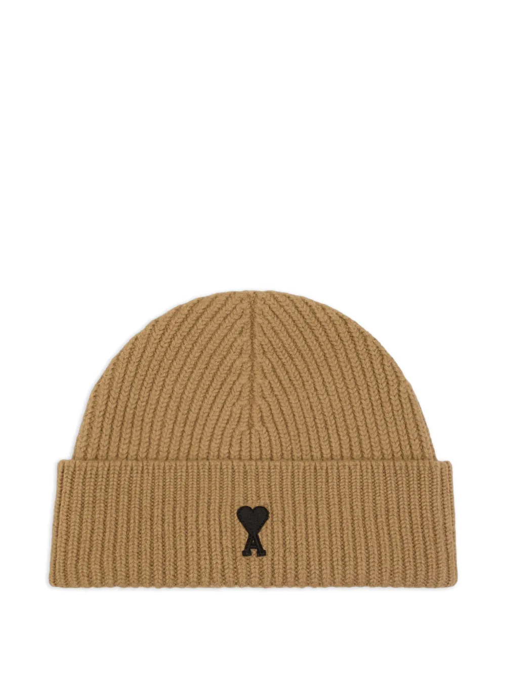 AMI Paris Ami De Coeur wollen muts Bruin