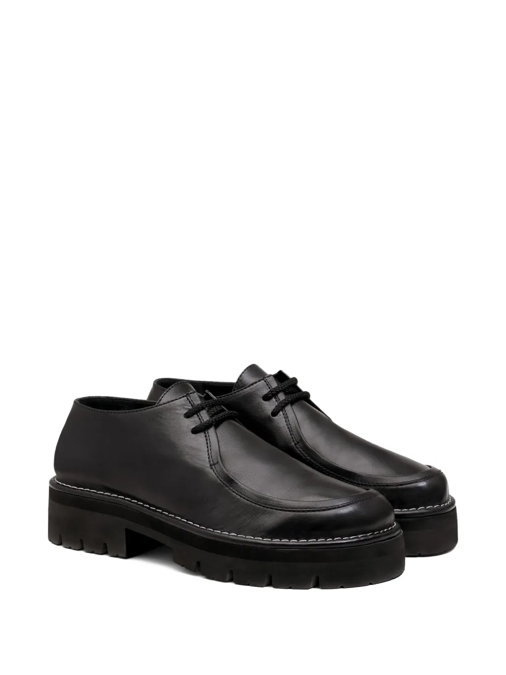 AMI Paris anatomical platform derby shoes Black