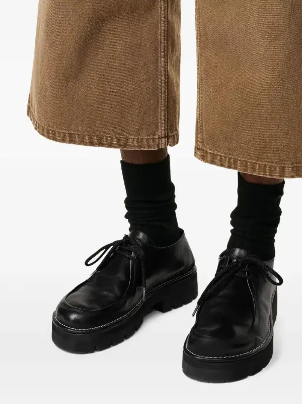 AMI Paris Anatomical Platform Derby Shoes | Black | FARFETCH