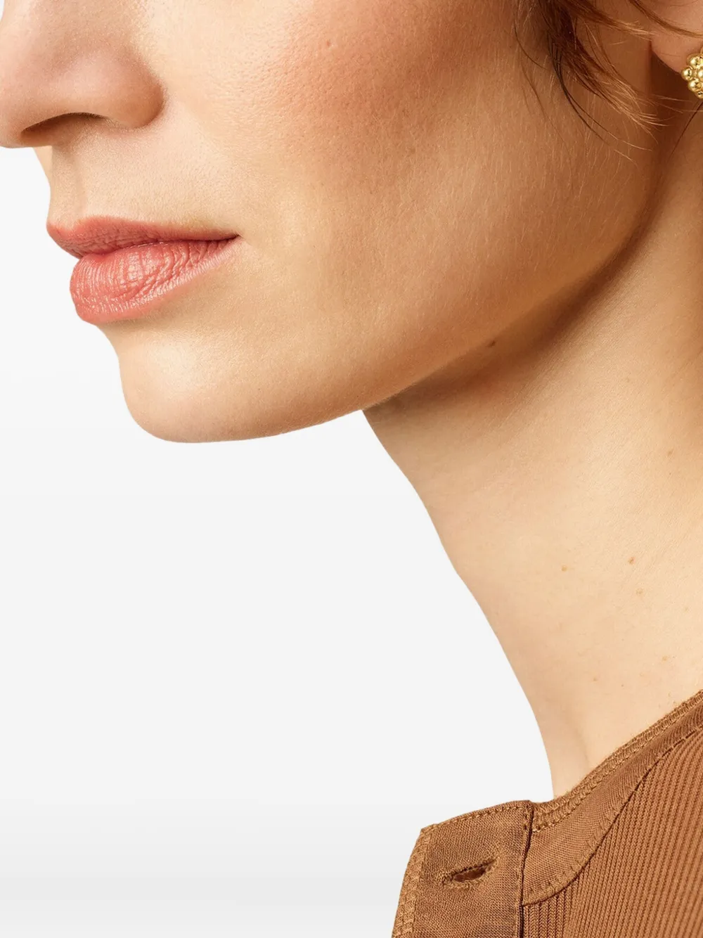 AMI Paris textured-sphere stud earrings - Oro