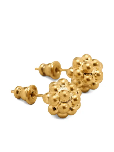AMI Paris textured-sphere stud earrings