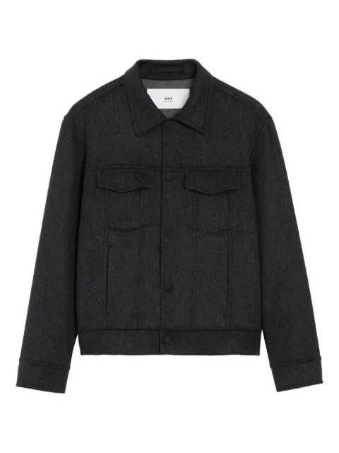 AMI Paris press-stud fastening jacket 