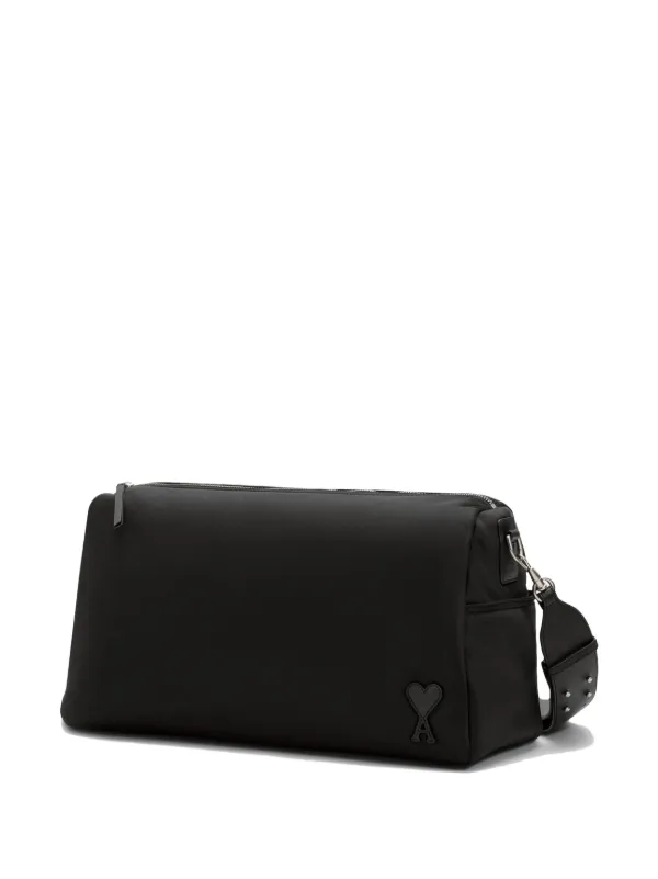 AMI Paris Large Marcel Shoulder Bag | Black | FARFETCH