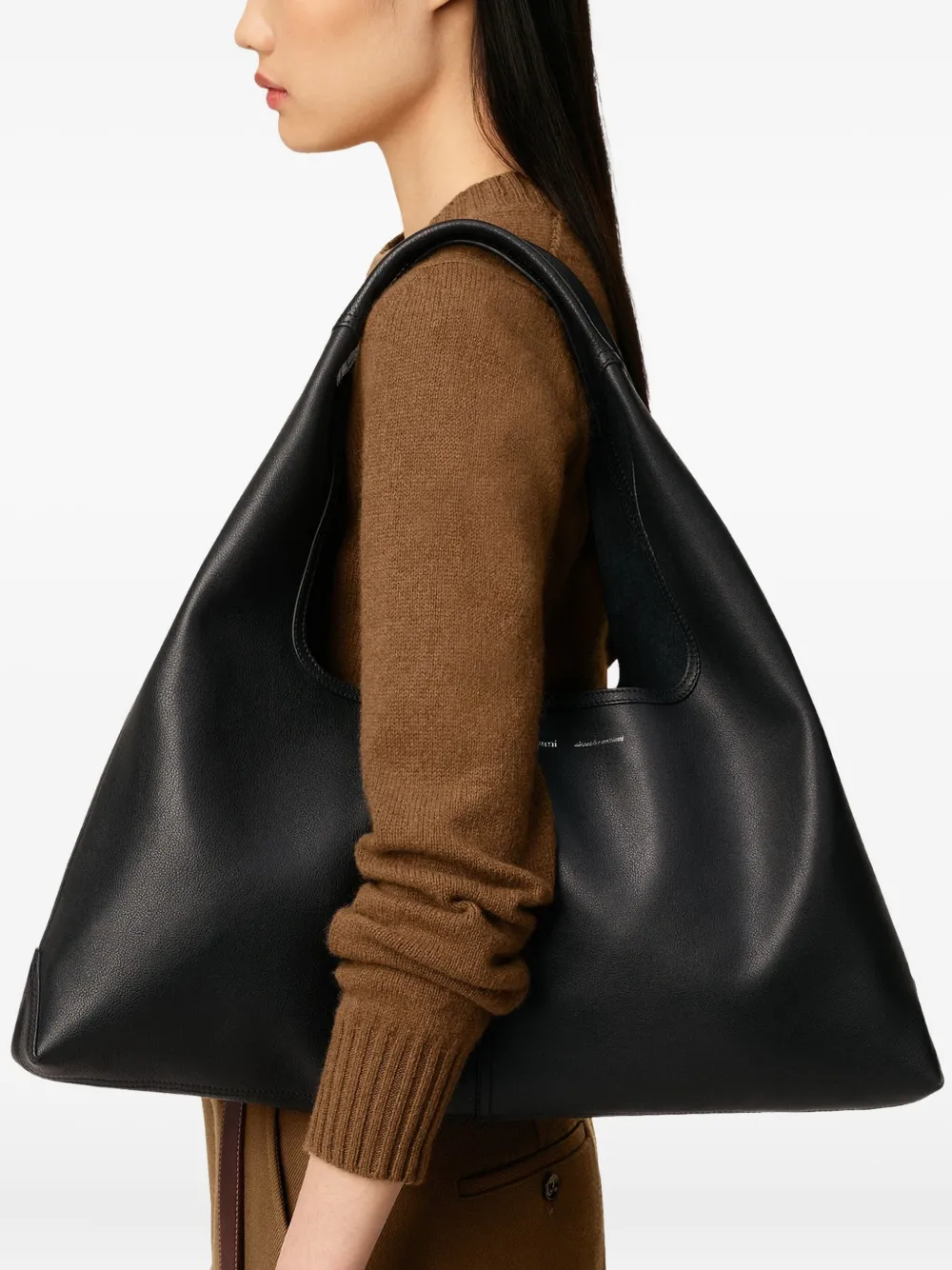 AMI Paris Etienne leather trapezoid shoulder bag | Women | Image 2