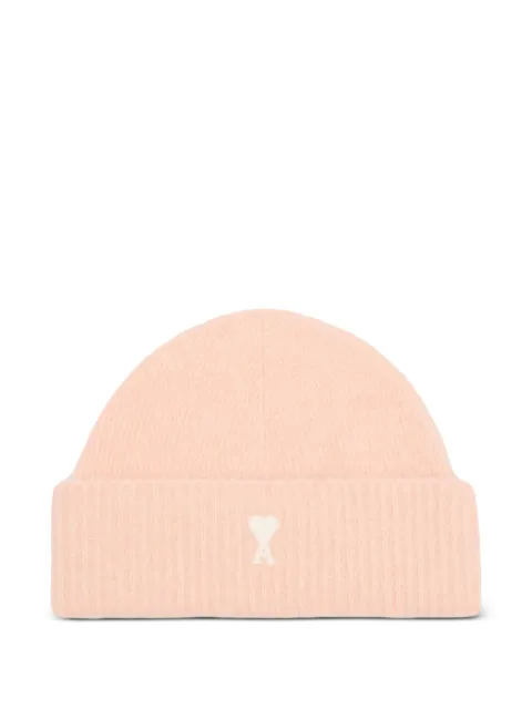 AMI Paris heart-logo beanie