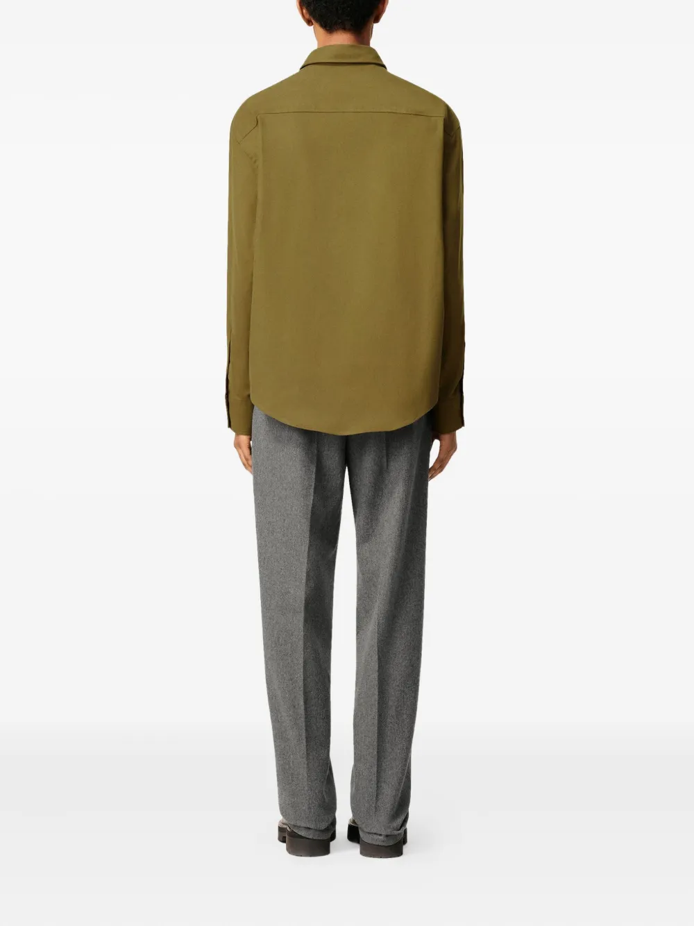 AMI Paris Shirt met hart-reliëf Groen