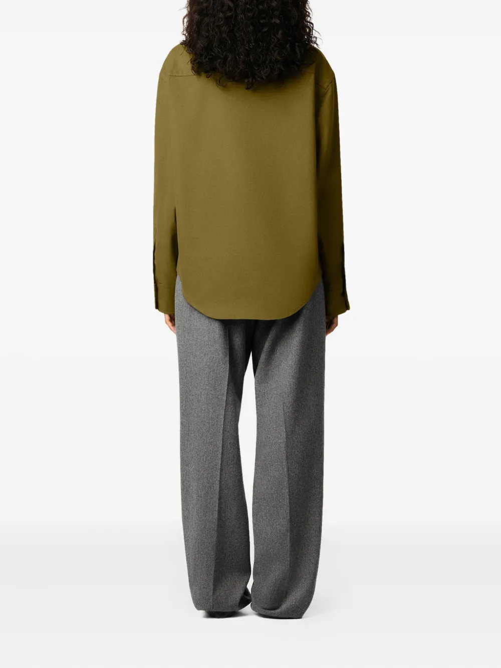 AMI Paris Shirt met hart-reliëf Groen