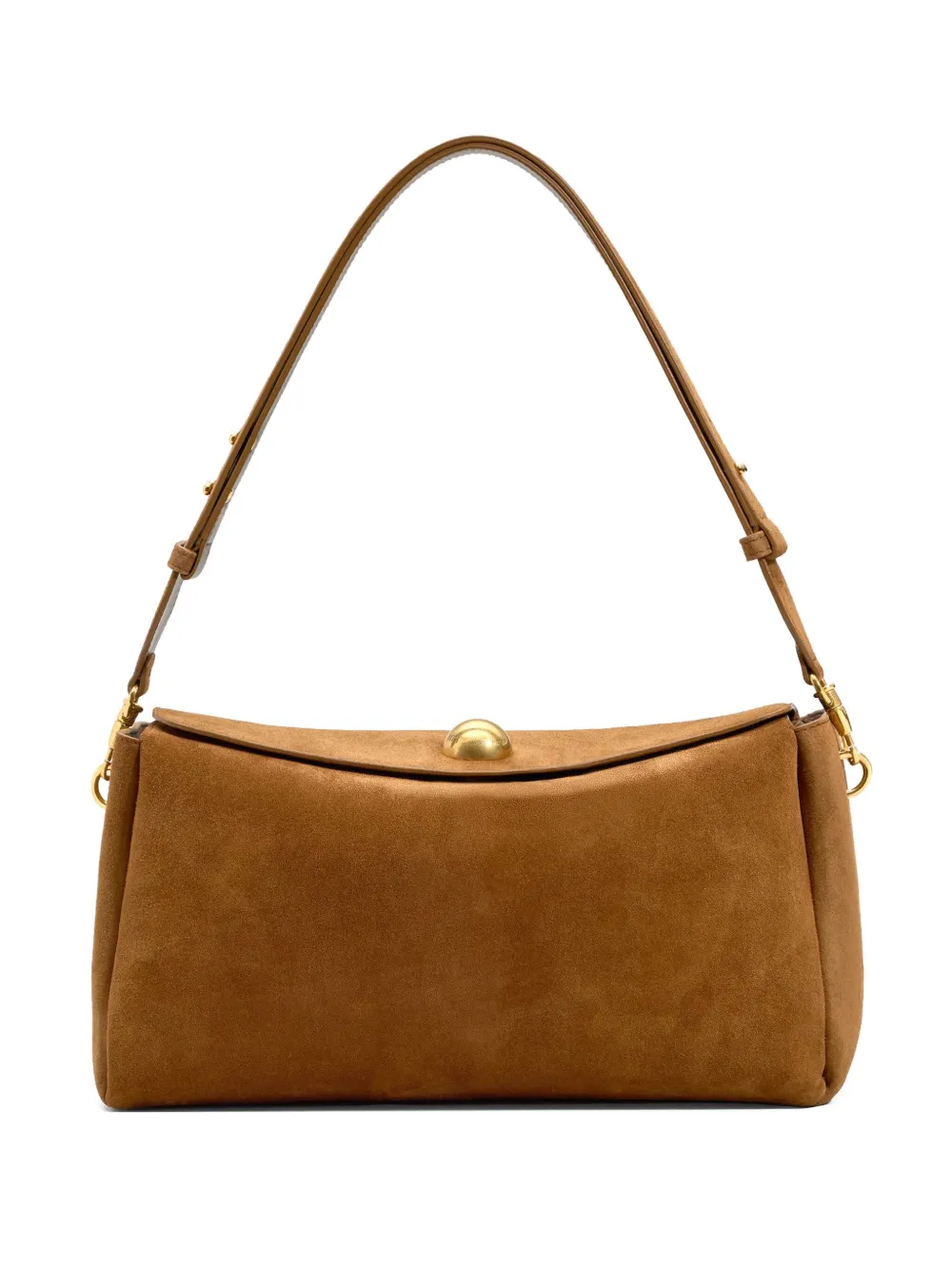 AMI Paris medium Carrousel suede bag | Brown | Image 1