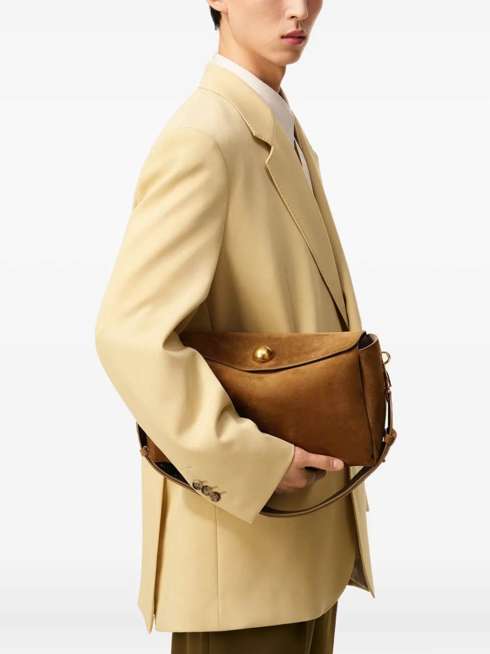 AMI Paris medium Carrousel suede bag | Women | Image 2