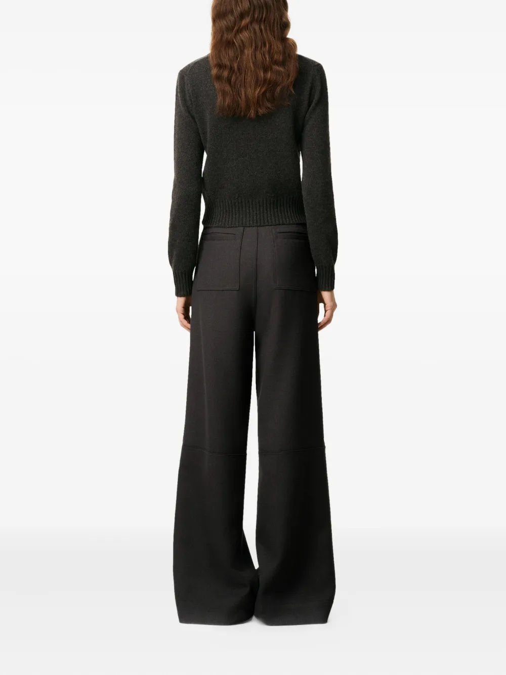 Ami Alexandre Mattiussi Wool Zipped Trousers In Black