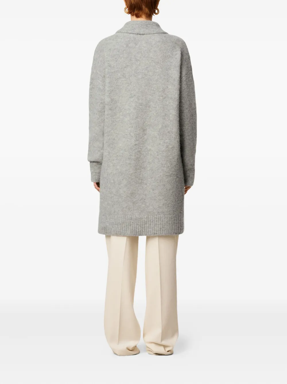 AMI Paris Jurk met polokraag Grijs