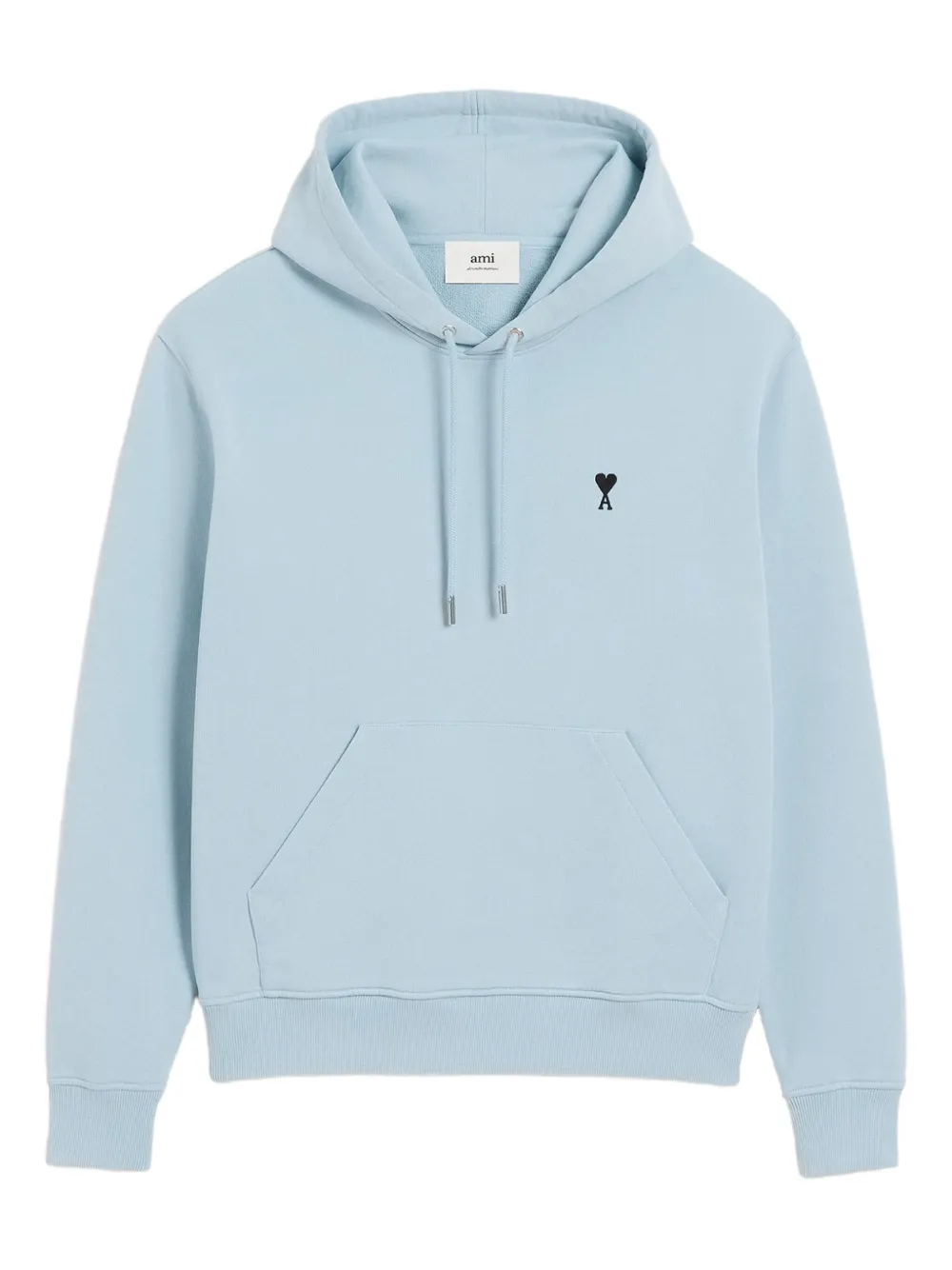 AMI Paris Hoodie met geborduurd logo 4506 SKY
