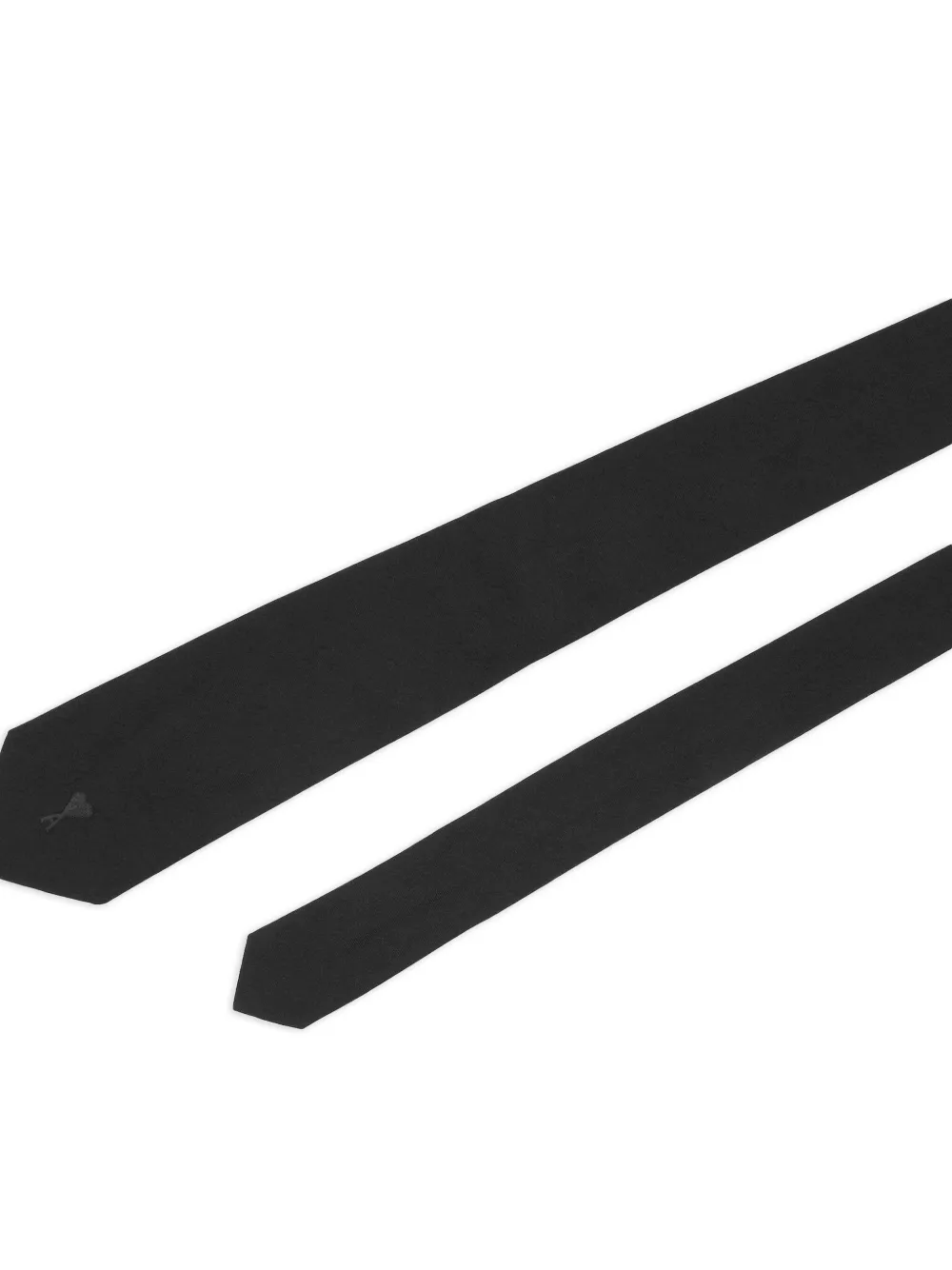 AMI Paris Ami de Coeur zijden stropdas - Zwart