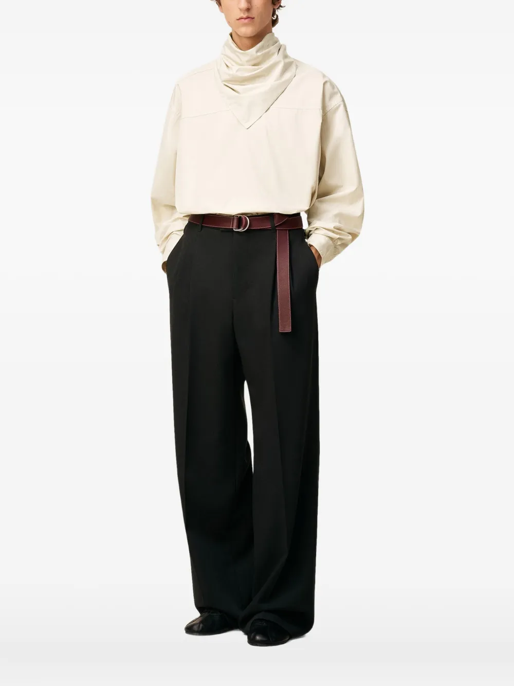 AMI Paris bandana-collar shirt | Neutrals | Image 1