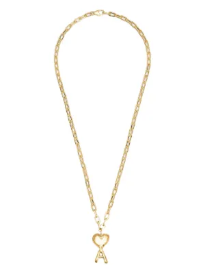 【AMI】Heart logo chain necklace ◆関税/送料込◆ AMI PARIS Necklaces for Men - Shop Now on FARFETCH