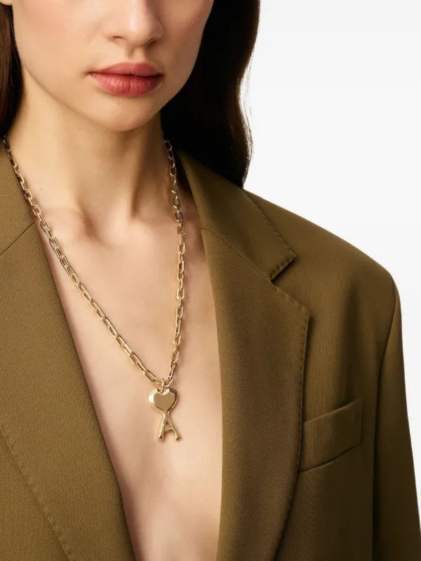 AMI Paris Ami De Coeur ネックレス | ゴールドトーン | FARFETCH JP