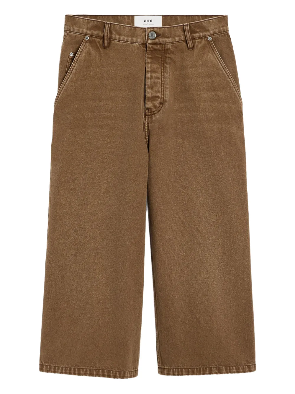 AMI Paris bermudas con pretina elástica | marrón | Image 1