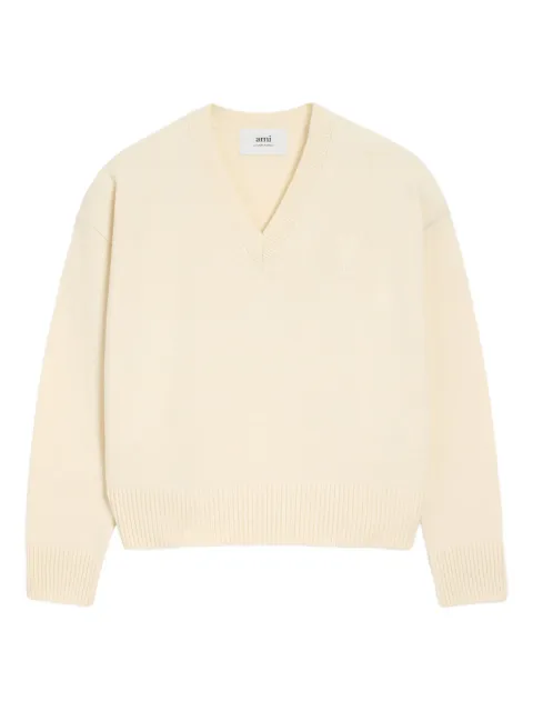 AMI Paris Ami de Coeur v-neck sweater