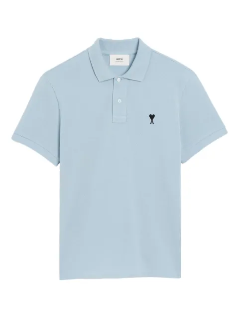 AMI Paris Poloshirt mit Ami de Coeur-Stickerei