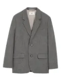 AMI Paris wool flannel blazer - Grey