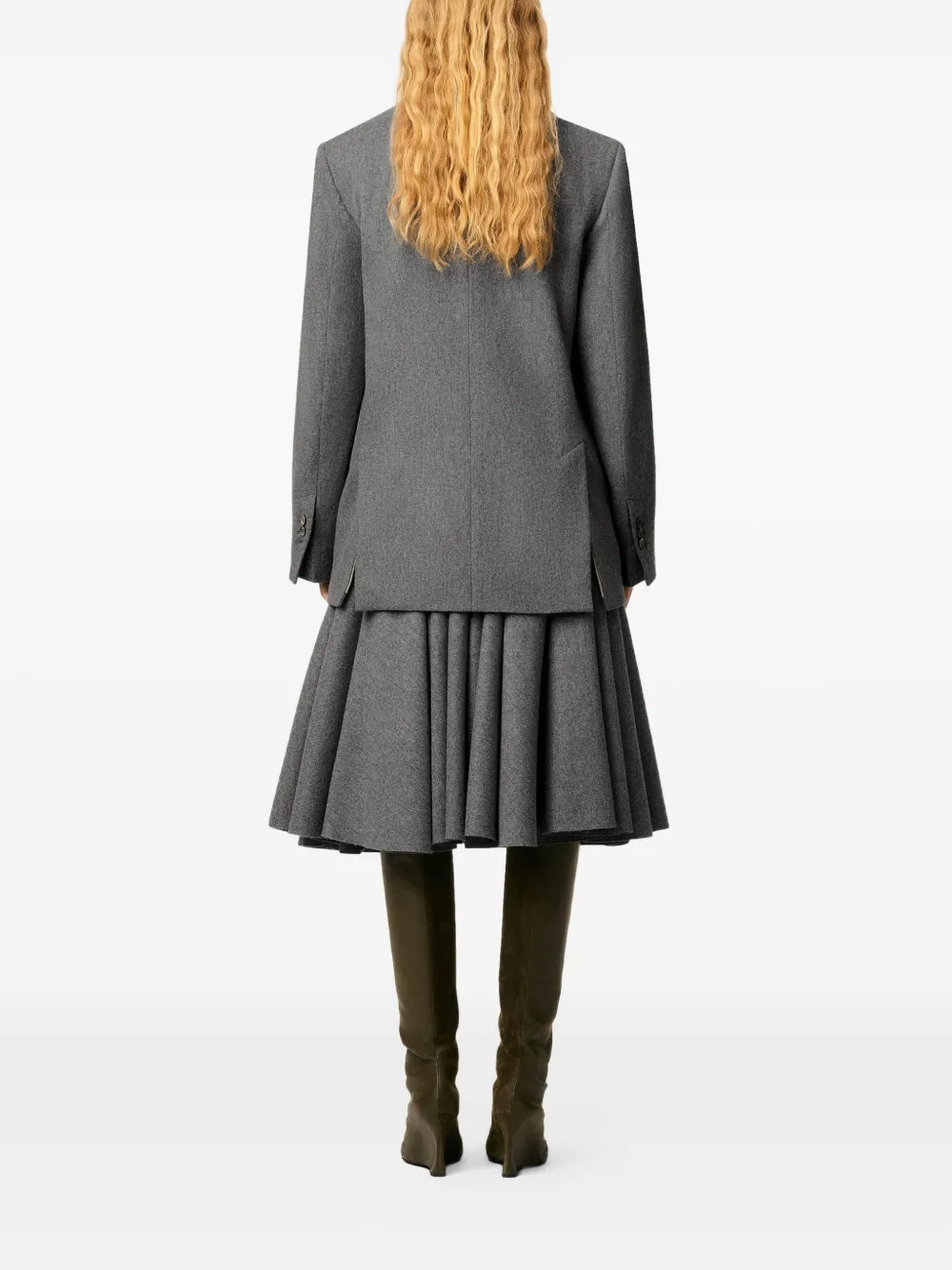 AMI Paris Flanellen blazer Grijs