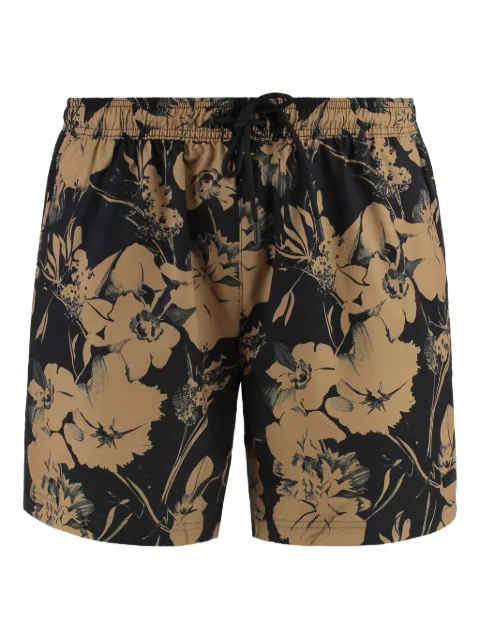 BOSS floral-print swim shorts