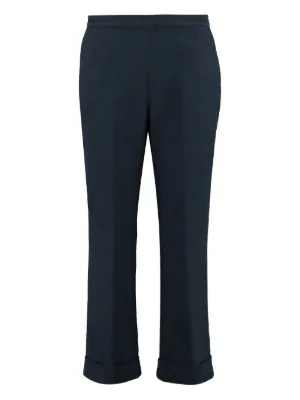 パンツ ASPESI Women Straight Pants S3G143D307 85097 blue ASPESI straight-leg Trousers | Blue | FARFETCH CA