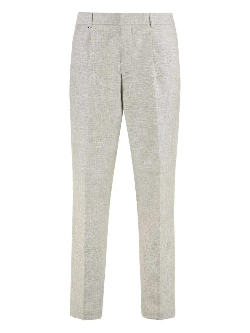 BOSS Broek met geplooid detail Beige