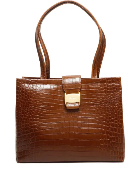Ferragamo Pre-Owned شنطة عملية 'فارا' جلد 1990-2010