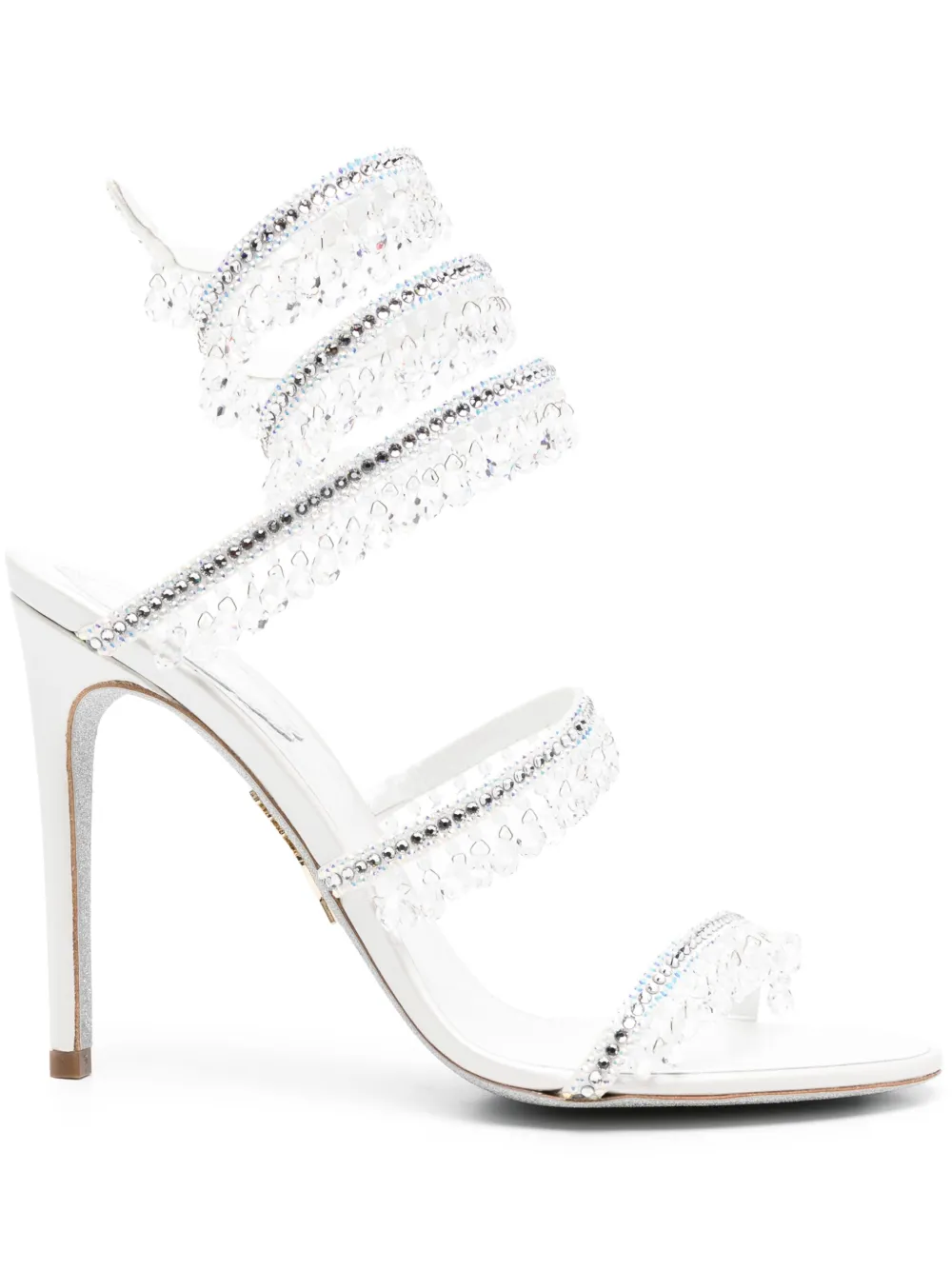 René Caovilla 100mm Chandelier sandals White