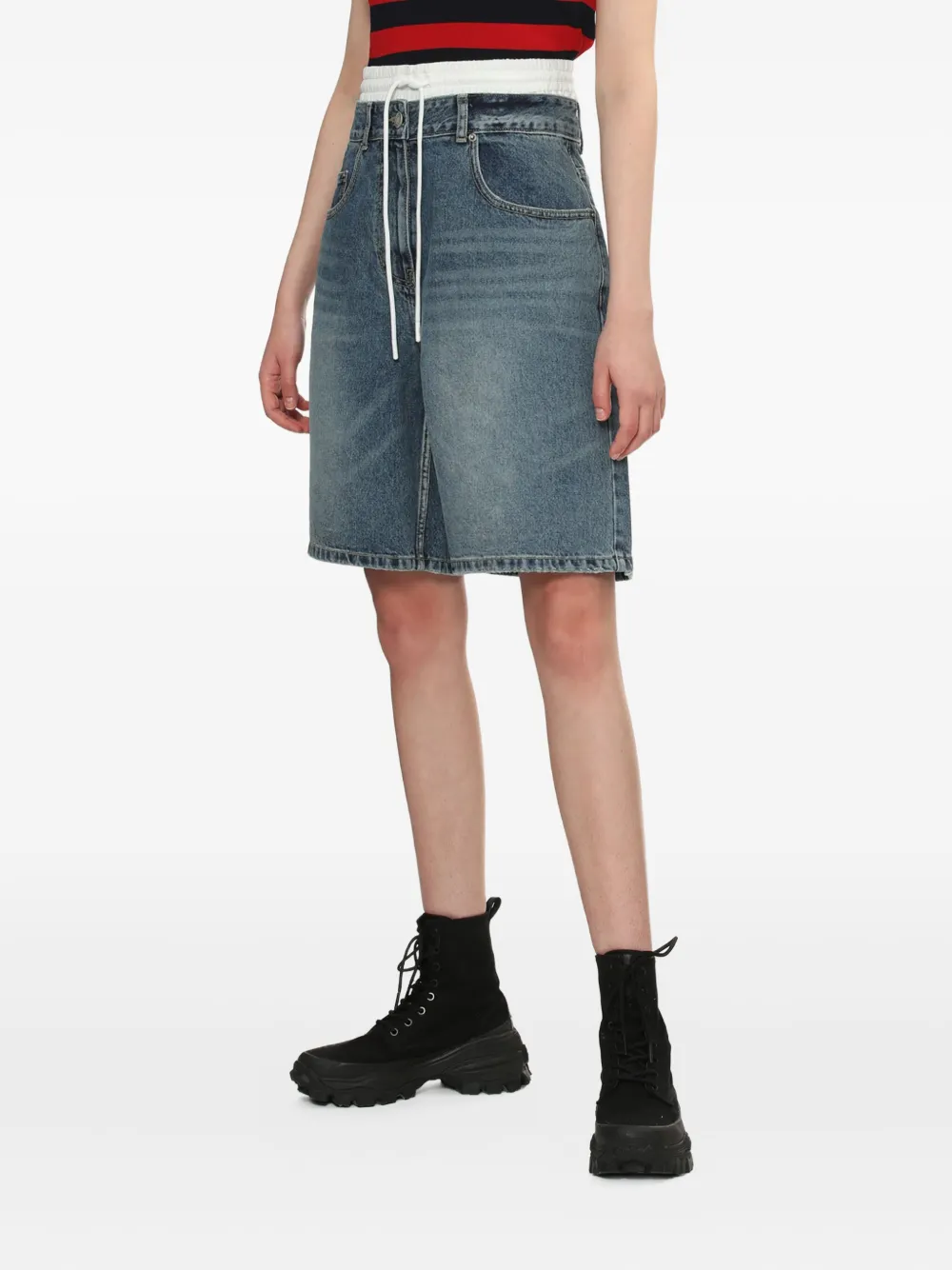 Juun.J Shorts met trekkoord Blauw