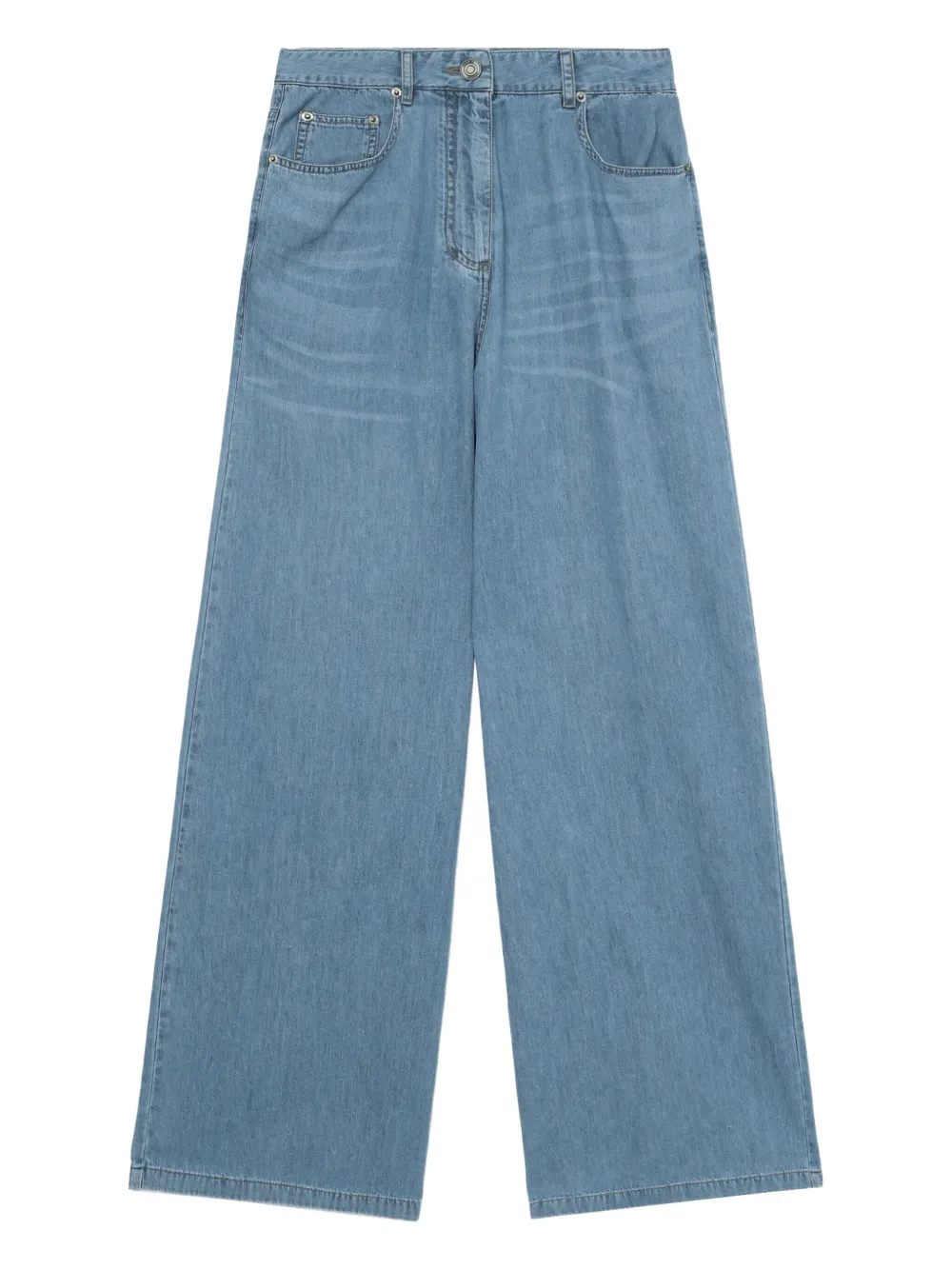 Juun.J high-waisted wide-leg jeans - Blu