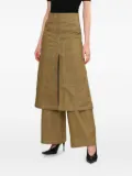 Juun.J layered pocket trousers - Brown