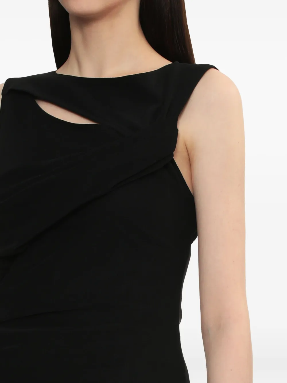 Juun.J Tanktop met uitgesneden details Zwart